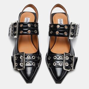 NWB Steve Madden GRAYA Patent Slingback Flat